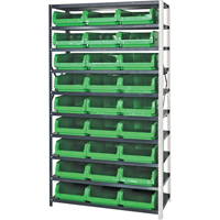 Shelving Unit with Stacking Bins, Steel, Magnum Bin, 650 lbs. Capacity, 42" W x 76" H Pathway Supply LP