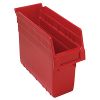 Bacs pour &eacute;tag&egrave;re Store-Max, 4-3/8" la x 8" H x 11-5/8" p, Rouge, Capacit&eacute; 44 lb Pathway Supply LP