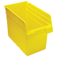 Bacs pour &eacute;tag&egrave;re Store-Max, 6-5/8" la x 8" H x 11-5/8" p, Jaune, Capacit&eacute; 44 lb Pathway Supply LP