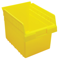 Store-Max Shelf Bins, 8-3/8" W x 8" H x 11-5/8" D, Yellow, 44 lbs. Capacity Pathway Supply LP