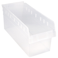 Bacs pour &eacute;tag&egrave;re Store-Max, 8-3/8" la x 8" H x 17-7/8" p, Transparent, Capacit&eacute; 56 lb Pathway Supply LP