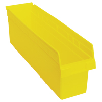 Store-Max Shelf Bins, 6-5/8" W x 8" H x 23-5/8" D, Yellow, 68 lbs. Capacity Pathway Supply LP