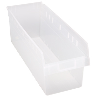 Bacs pour &eacute;tag&egrave;re Store-Max, 8-3/8" la x 8" H x 23-5/8" p, Transparent, Capacit&eacute; 68 lb Pathway Supply LP