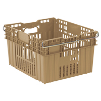 Contenant en plastique empilable Stack-N-Nest pour l'agriculture, 20" x 24" x 13,4", Beige Pathway Supply LP