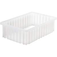 Divider Box&reg; Container, Plastic, 16.5" W x 10.875" D x 5" H, Grey Pathway Supply LP
