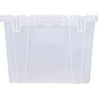 FP243C FliPak Nestable Tote, 26.9" x 16.9" x 12.1", Clear Pathway Supply LP