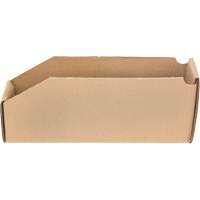 Deep Corrugated Parts Bins, 2-7/8" W x 11-1/4" D x 4-1/2" H, Beige Pathway Supply LP