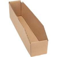 Deep Corrugated Parts Bins, 1-7/8" W x 17-1/8" D x 4-1/2" H, Beige Pathway Supply LP