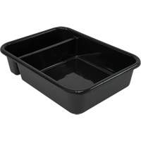 All-Purpose Compartmentalized Storage Tub, 7" H x 15" D x 20" L, Plastic, Black Pathway Supply LP
