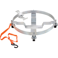 Chariots &agrave; inclinaison pour baril, Acier, Capacit&eacute;e 1200 lb, Diam&egrave;tre 23-1/2", Roue en Fonte Pathway Supply LP