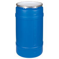 Polyethylene Drums, 30 US gal. (25 imp. Gal.), Open Top, Blue Pathway Supply LP