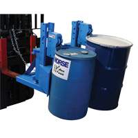 Manipulateur de barils MORSPEED 1500 pour chariot &eacute;l&eacute;vateur, Pour 55 gal. US (45 gal. imp.) Pathway Supply LP