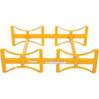 Porte-barils empilable en acier, 2 barils, Capacit&eacute; de 1600 lb, 45-1/2" la x 29-7/8" p x 12-3/4" h Pathway Supply LP