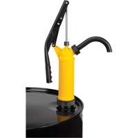 Pompe &agrave; baril de type levier, Polypropyl&egrave;ne, 14 oz/course, Pour barils de 5-55 gal. Pathway Supply LP