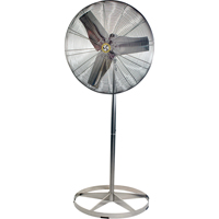 Stainless Steel Food Service Washdown Air Circulating Fans, Industrial, 1 Speed, 20" Diameter Pathway Supply LP