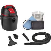 Aspirateur portable pour atelier, Secs-humides, 2,5 CV, 2,5 gal. US (9,5 litres) Pathway Supply LP