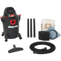 Aspirateur d'atelier s&eacute;rie bricolage & atelier, Secs-humides, 3,5 CV, 6 gal. US (22,7 litres) Pathway Supply LP