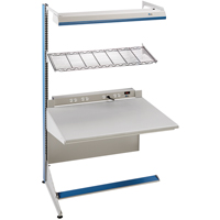 Postes de travail modulaires ergonomiques - Exemples de configurations - A-SA Ajouts &agrave; un c&ocirc;t&eacute;, 36" la x 28" p x 84" h, Ajout &agrave; un c&ocirc;t&eacute; Pathway Supply LP