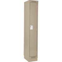 Clean Line Lockers, 12" x 18" x 76", Steel, Beige, Rivet (Assembled) Pathway Supply LP