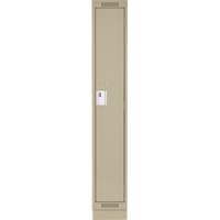 Clean Line Lockers, 12" x 18" x 76", Steel, Beige, Rivet (Assembled) Pathway Supply LP