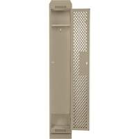 Clean Line Lockers, 12" x 15" x 82", Steel, Beige, Rivet (Assembled), Perforated Pathway Supply LP