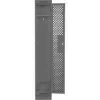 Clean Line Lockers, 12" x 12" x 76", Steel, Charcoal, Rivet (Assembled), Perforated Pathway Supply LP