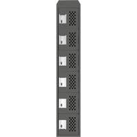 Petits casiers &eacute;conomiques assembl&eacute;s et perfor&eacute;s Clean Line, 6 niveaux, 18" x 72" x 12", Acier Pathway Supply LP