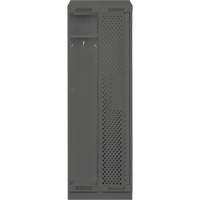 Clean Line Lockers, Bank of 2, 24" x 15" x 82", Steel, Charcoal, Rivet (Assembled), Perforated Pathway Supply LP