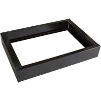 Base encastr&eacute;e pour casiers robustes enti&egrave;rement soud&eacute;e Concorde, 2 Blocs, 4" lo x 24" la x 17" p, Noir, Acier Pathway Supply LP