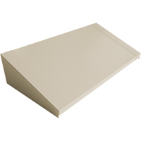 Dessus inclin&eacute; pour casiers robustes enti&egrave;rement soud&eacute; Concorde, Bloc de 3, 18" p x 36" la x 6" ha, Beige, Acier Pathway Supply LP
