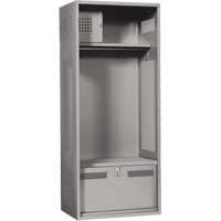 Gear Locker, Steel, 24" W x 24" D x 72" H, Grey Pathway Supply LP