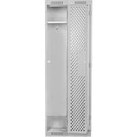 Clean Line Lockers, Bank of 2, 24" x 12" x 76", Steel, Grey, Rivet (Assembled), Perforated Pathway Supply LP