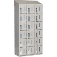 Concorde Heavy-Duty Lockers, 6 -tier, Bank of 3, 36" x 18" x 78", Steel, Grey, Welded (Assembled) Pathway Supply LP