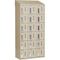 Concorde Heavy-Duty Lockers, 6 -tier, Bank of 3, 36" x 18" x 78", Steel, Beige, Welded (Assembled) Pathway Supply LP