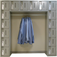 Archettes Concorde Heavy Duty Lockers, 16 -tier, Bank of 3, 18" x 72" x 72", Steel Pathway Supply LP