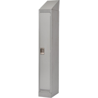 Lockers, 12" x 18" x 86", Steel, Grey, Knocked Down Pathway Supply LP