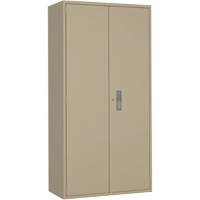 Hi-Boy Storage Cabinet, Steel, 4 Shelves, 72" H x 36" W x 18" D, Beige Pathway Supply LP