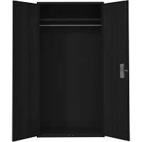 Armoire garde-robe, Acier, 36" la x 18" p x 72" h, Noir Pathway Supply LP