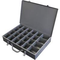 Steel Scoop Compartment Boxes, 17.875" W x 12" D x 3" H, 24 Compartments Pathway Supply LP