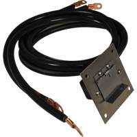 Plug-In Polarized Stainless Steel Socket Panel, 4 AWG, 5' Cable Pathway Supply LP