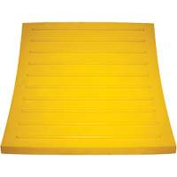 Wheel Chock, Polyurethane, Yellow, 15-1/4" W x 12-1/8" D x 10-3/4" H Pathway Supply LP
