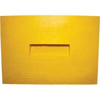 Wheel Chock, Polyurethane, Yellow, 15-1/4" W x 12-1/8" D x 10-3/4" H Pathway Supply LP