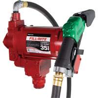 Pompe de transfert de carburant 115/230 V c. a. avec pistolet Pathway Supply LP