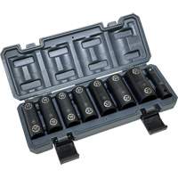 Jeu de douilles doubles hexagonales et h&eacute;licoidales avec coffret, 8 Morceaux, Prise de 1/2" Pathway Supply LP