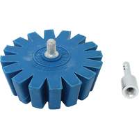 Conical Gear Eraser Wheel with Quick-Connect Arbor Adapter Pathway Supply LP