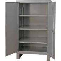 Armoire tr&egrave;s robuste, Acier, 3 Tablettes, 66" h x 48" la x 24" P, Gris Pathway Supply LP