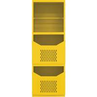Spill Control Cabinet, 1 Shelves, 72" H x 24" W x 24" D, Steel, Yellow Pathway Supply LP