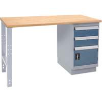 &eacute;tabli industriel, Porte a/combinaison de tiroirs, Cap 1000 lb, 72" la x 36" p, 34" h Pathway Supply LP