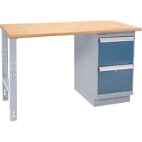 &eacute;tabli industriel, Porte a/combinaison de tiroirs, Cap 1000 lb, 60" la x 36" p, 34" h Pathway Supply LP