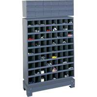 Unit&eacute; de stockage modulaire pour petites pi&egrave;ces, Acier, 18 tiroirs, 33-3/4" x 12-1/4" x 58-5/8", Gris Pathway Supply LP